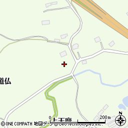 青森県三戸郡階上町道仏道仏周辺の地図