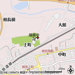 青森県南部町（三戸郡）剣吉周辺の地図