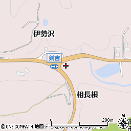 青森県三戸郡南部町剣吉堤ノ上周辺の地図
