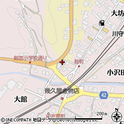 名川町剣吉集会所周辺の地図