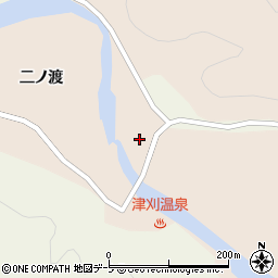 青森県平川市碇ヶ関久吉東田周辺の地図