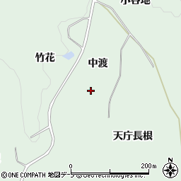 青森県三戸郡南部町福田中渡周辺の地図