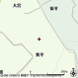 青森県南部町（三戸郡）森越（東平）周辺の地図