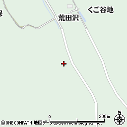 青森県三戸郡南部町福田荒田沢周辺の地図