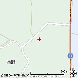 青森県八戸市是川卯花木長根周辺の地図