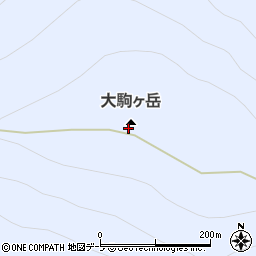 大駒ケ岳周辺の地図