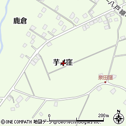 青森県三戸郡階上町道仏芋ノ窪周辺の地図