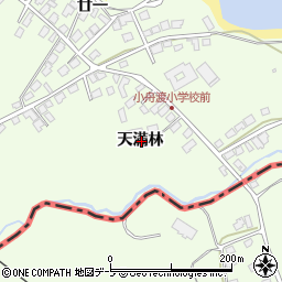 青森県三戸郡階上町道仏天満林周辺の地図