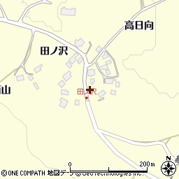 青森県南部町（三戸郡）埖渡（田ノ沢）周辺の地図