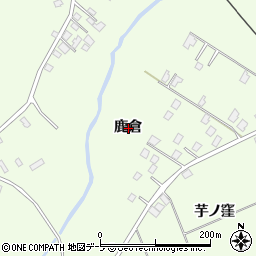 青森県三戸郡階上町道仏鹿倉周辺の地図