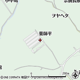 青森県南部町（三戸郡）福田（薬師平）周辺の地図