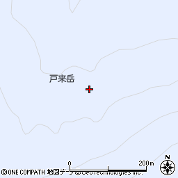 戸来岳周辺の地図