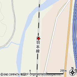 青森県平川市碇ヶ関蛇石周辺の地図