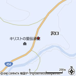 青森県三戸郡新郷村戸来沢口21周辺の地図