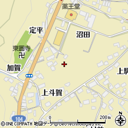 青森県三戸郡南部町斗賀上斗賀周辺の地図