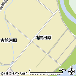 青森県三戸郡南部町斗賀斗賀河原周辺の地図