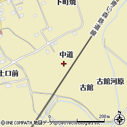 青森県三戸郡南部町斗賀中道周辺の地図