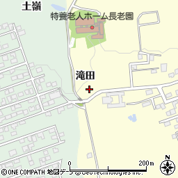 青森県三戸郡南部町埖渡滝田周辺の地図