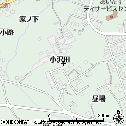 青森県三戸郡南部町福田小沢田周辺の地図