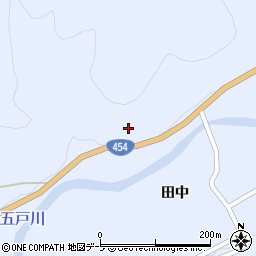 青森県三戸郡新郷村戸来縄代沢口周辺の地図