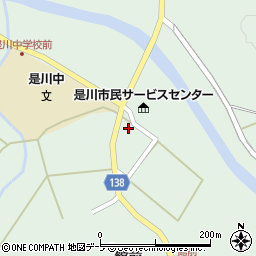 青森県八戸市是川東前田周辺の地図