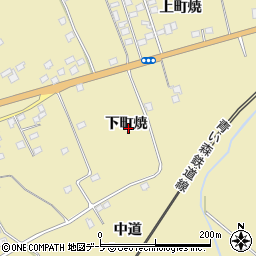 青森県三戸郡南部町斗賀下町焼周辺の地図