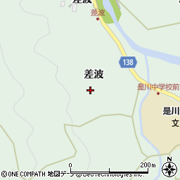 青森県八戸市是川差波72周辺の地図