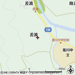 青森県八戸市是川差波58周辺の地図