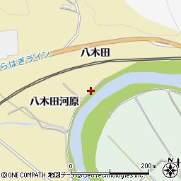 青森県三戸郡南部町斗賀八木田河原周辺の地図