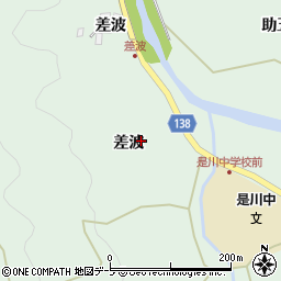 青森県八戸市是川差波54周辺の地図