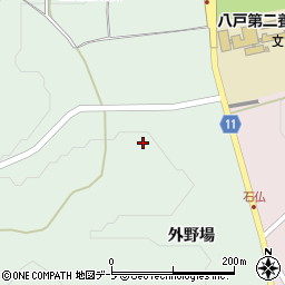 青森県八戸市是川増子平周辺の地図