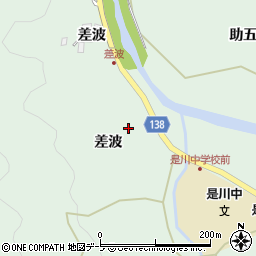 青森県八戸市是川差波55周辺の地図