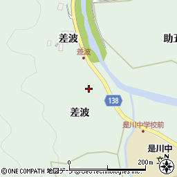 青森県八戸市是川差波51周辺の地図