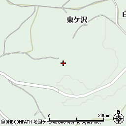 青森県八戸市是川東ケ沢周辺の地図