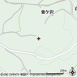 青森県八戸市是川（東ケ沢）周辺の地図