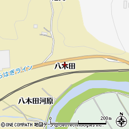 青森県三戸郡南部町斗賀八木田周辺の地図