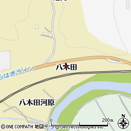 青森県南部町（三戸郡）斗賀（八木田）周辺の地図