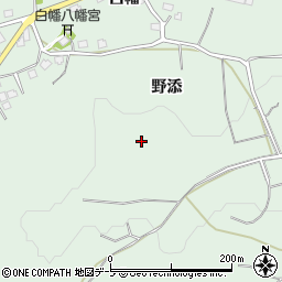 青森県八戸市是川野添周辺の地図