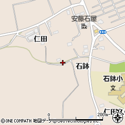 青森県三戸郡階上町角柄折石鉢5周辺の地図