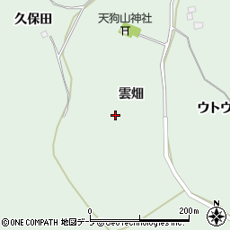 青森県八戸市是川雲畑周辺の地図