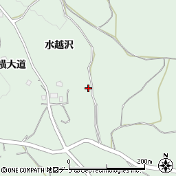 青森県八戸市是川水越沢周辺の地図