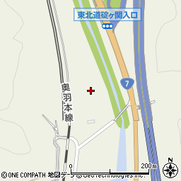 青森県平川市碇ヶ関逆木周辺の地図