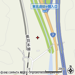 青森県平川市碇ヶ関（逆木）周辺の地図