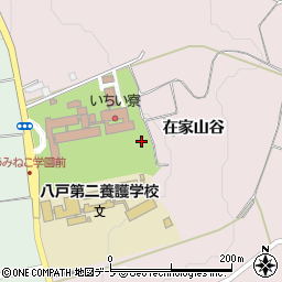 青森県八戸市松館在家山谷周辺の地図
