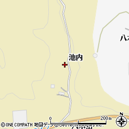 青森県三戸郡南部町斗賀池内周辺の地図