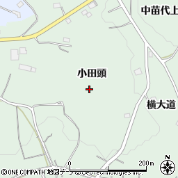 青森県八戸市是川小田頭周辺の地図