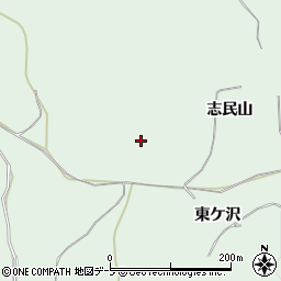 青森県八戸市是川志民山周辺の地図