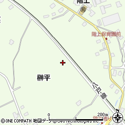 青森県三戸郡階上町道仏榊平周辺の地図