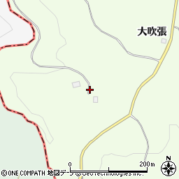 青森県八戸市櫛引大吹張周辺の地図