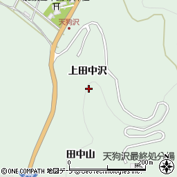 青森県八戸市是川上田中沢周辺の地図
